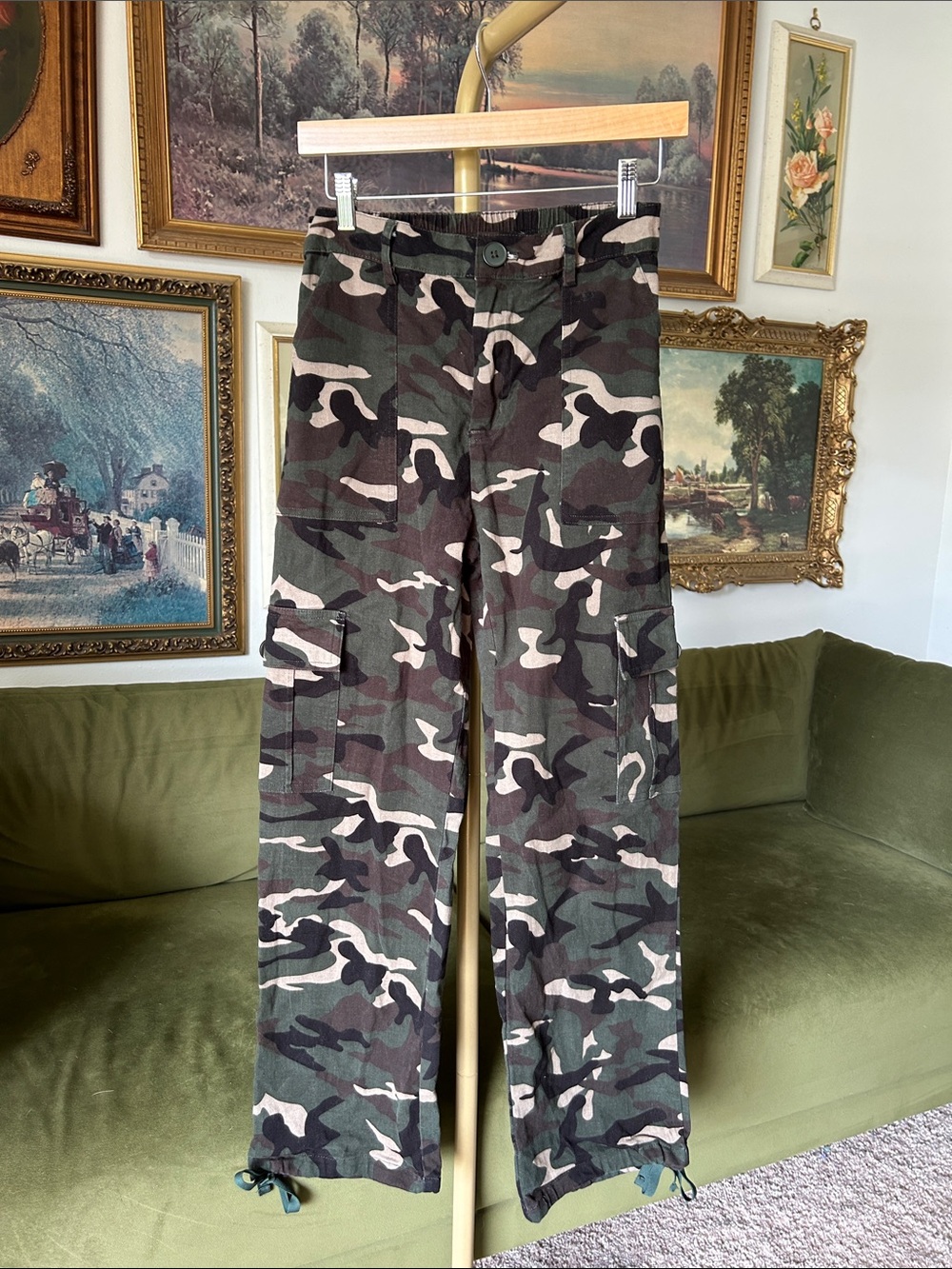 Camo Cargo Pants - Green Camouflage